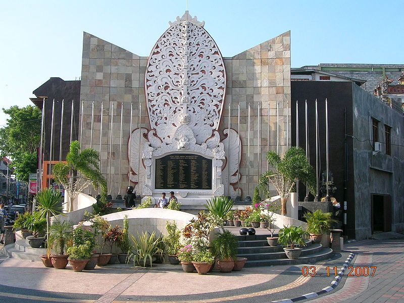 Memorial to the victims of the terrorist attack in Kuta, Bali 2002.