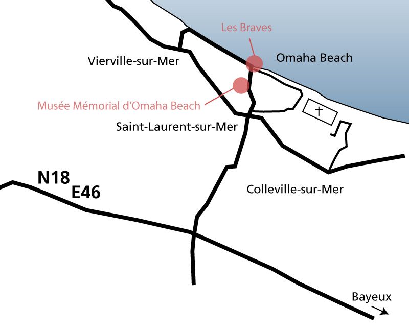 Contrasting impressions on Omaha Beach 